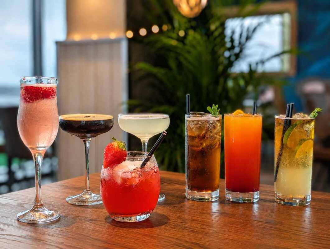 Range of Cocktails available at The Guillemot Bar