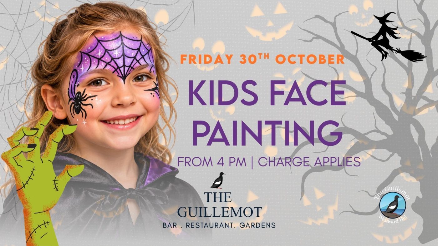 Kids face painting at The Guilly